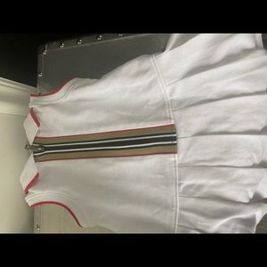 NWT Burberry white tennis dress sz 18 months